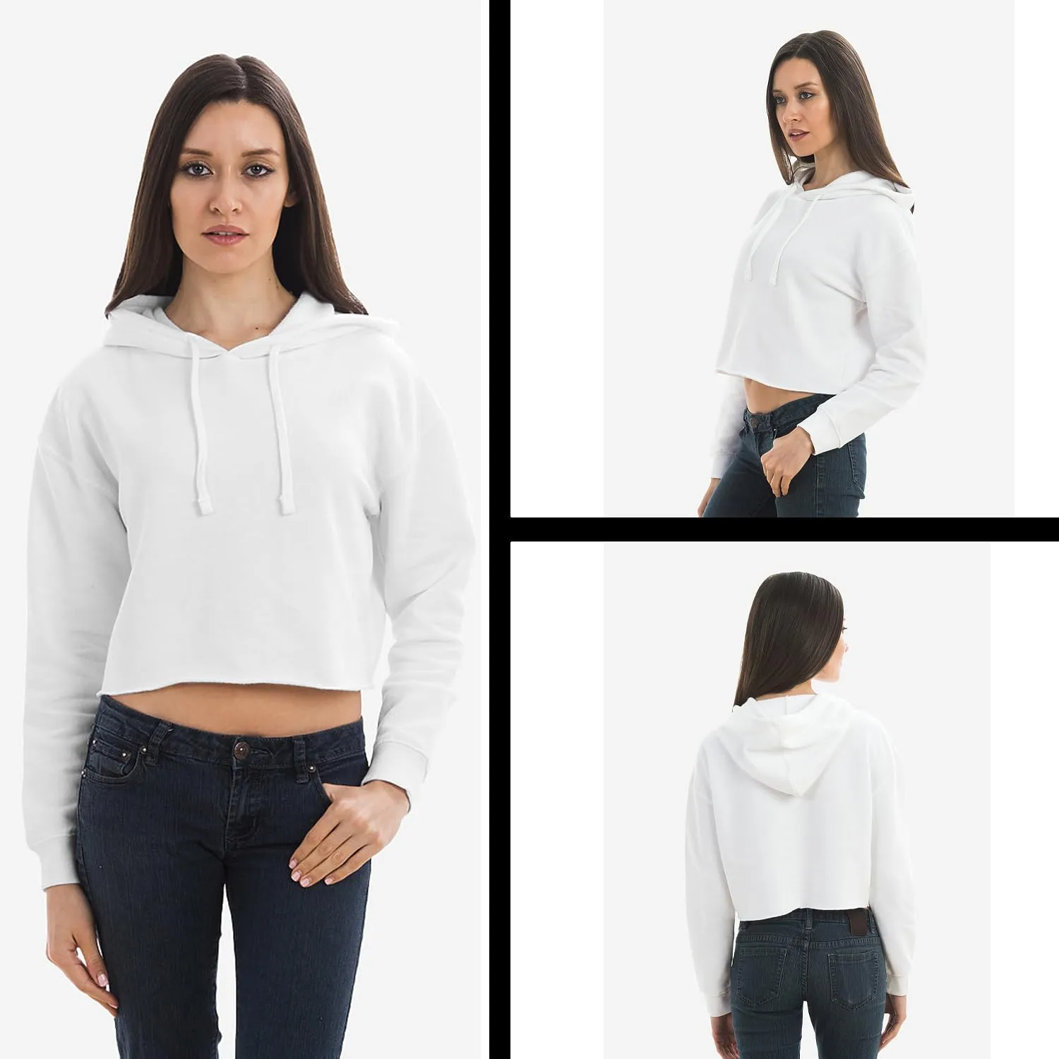 Boots On Da Ground Folding Fan Cropped Fleece Hoodie, Soft & Cozy, Trendy Fit