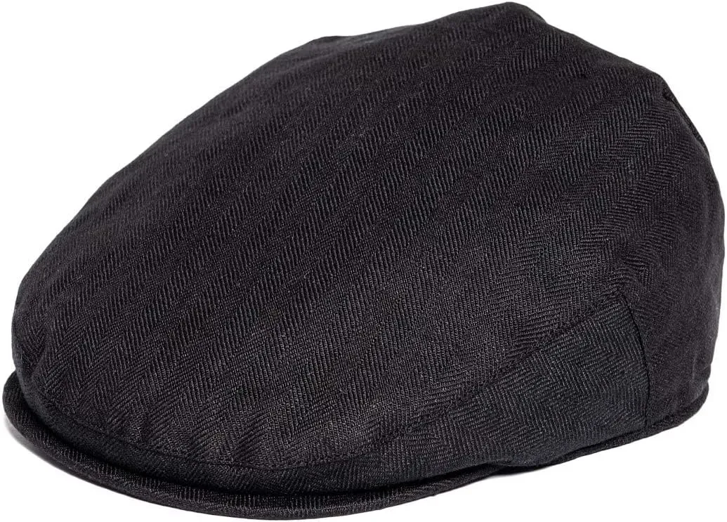 BOTVELA Men Linen Flat Ivy Breathable Summer Newsboy Hat
