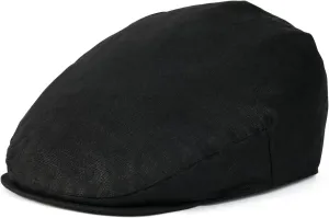 BOTVELA Men Linen Flat Ivy Breathable Summer Newsboy Hat