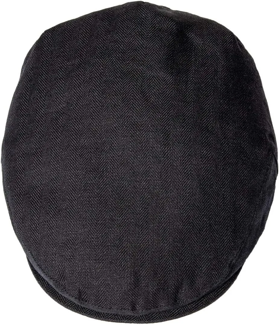 BOTVELA Men Linen Flat Ivy Breathable Summer Newsboy Hat