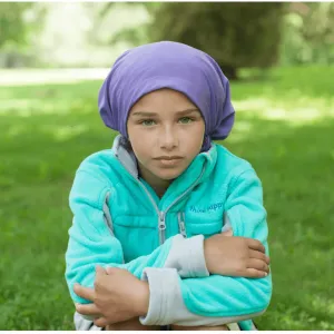 Boy's Cozy Fleece Chemotherapy Jacket - Teal - Chemo Cozy
