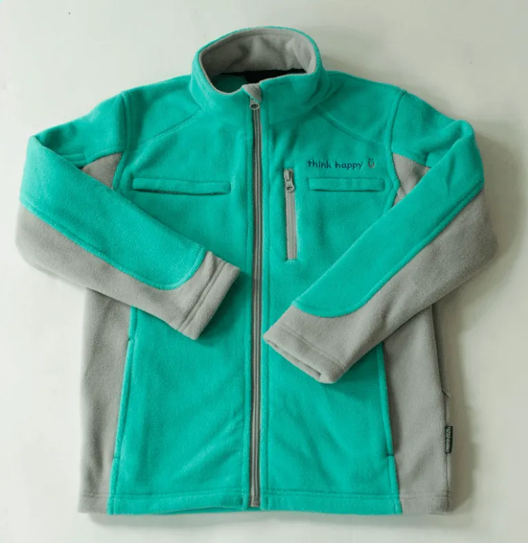 Boy's Cozy Fleece Chemotherapy Jacket - Teal - Chemo Cozy