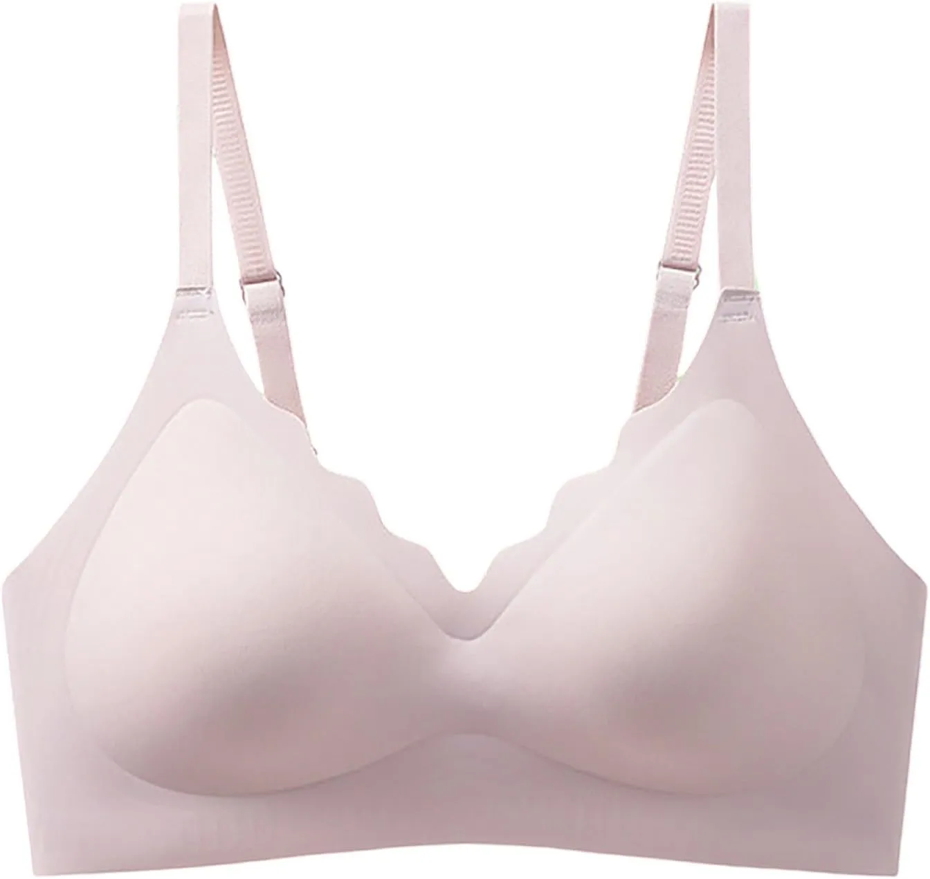 Bras for Women Seamless No Underwire Smoothing T-Shirt Bra Plus Size Support Soft Bralettes Full Coverage Push Up Bra