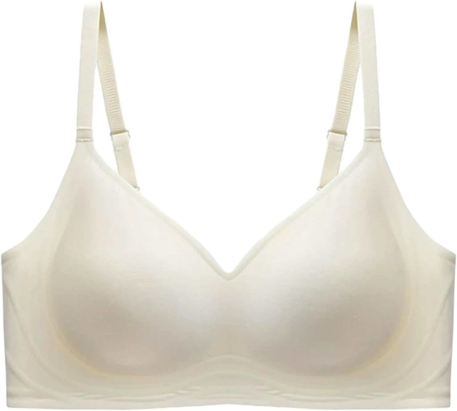 Bras for Women Seamless No Underwire Smoothing T-Shirt Bra Plus Size Support Soft Bralettes Full Coverage Push Up Bra