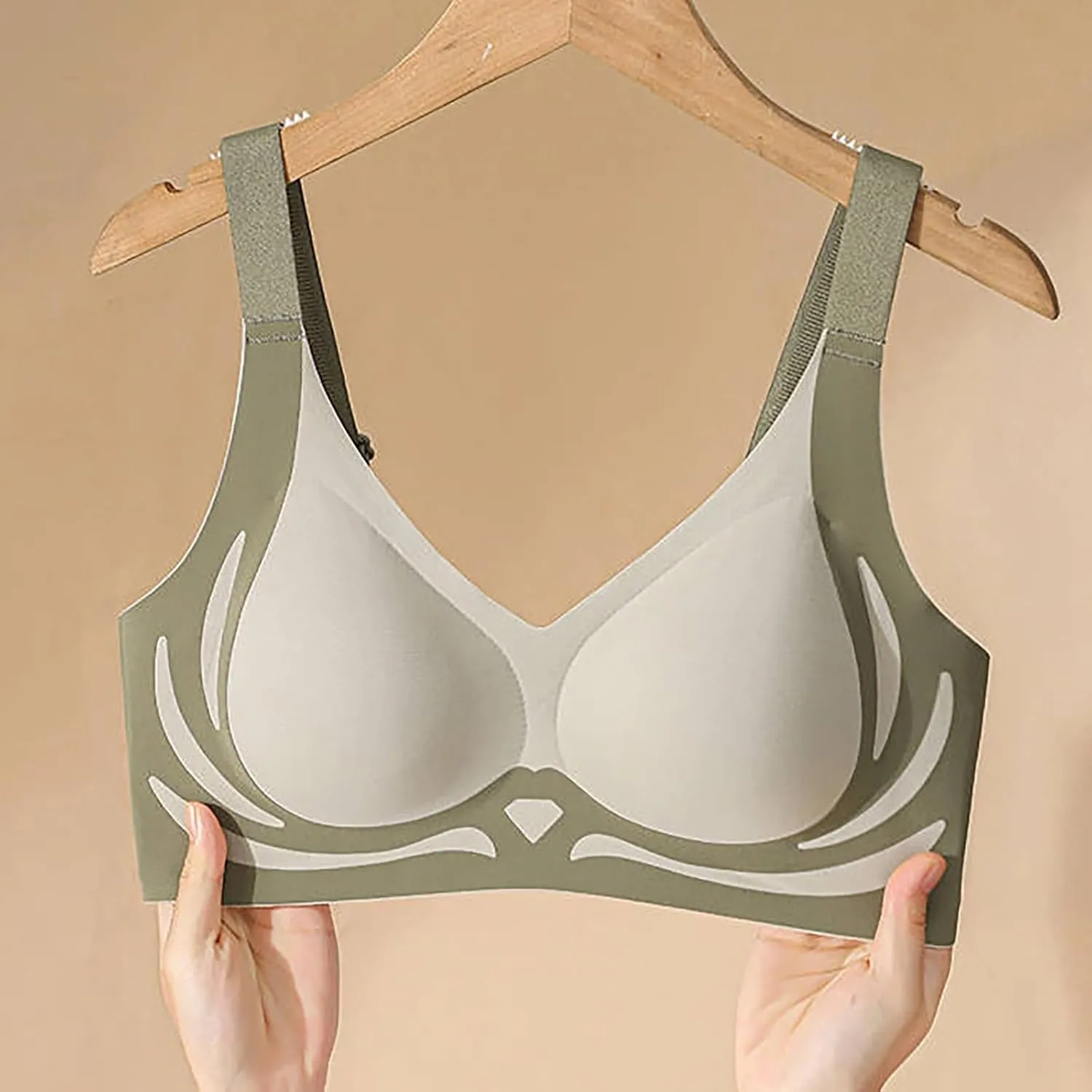 Bras for Women,Currentlye Bras for Women,Anti-Sagging Lifting Seamless Push Up Wireless Gather Full Coverage Soft Bralettes