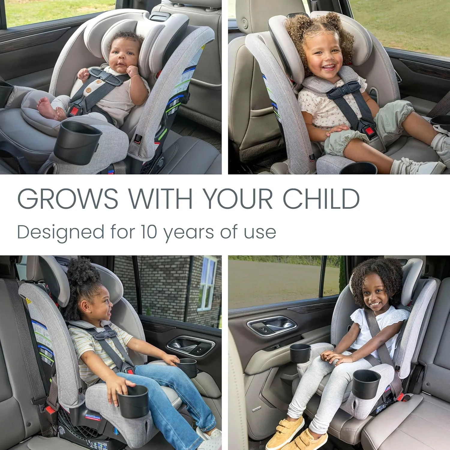 Britax One4Life Slim All-in-One Car Seat - Parchment