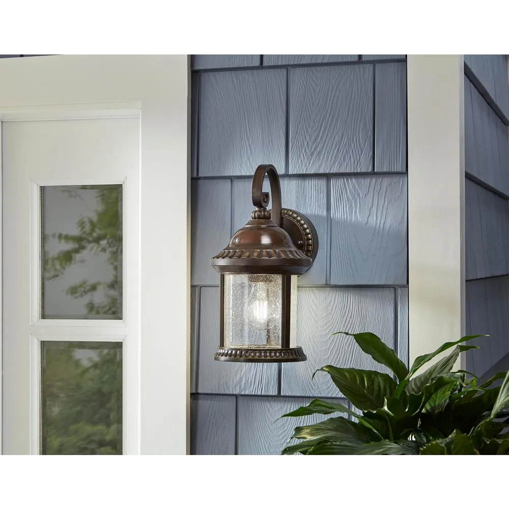 Bronze Motion Sensor Outdoor Wall Mount Coach Light Sconce