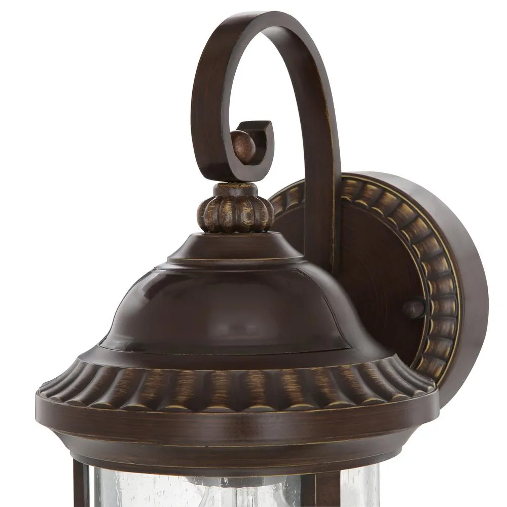Bronze Motion Sensor Outdoor Wall Mount Coach Light Sconce