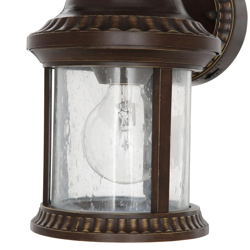 Bronze Motion Sensor Outdoor Wall Mount Coach Light Sconce