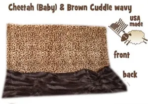 Brown Cheetah Itty Bitty Baby Blanket