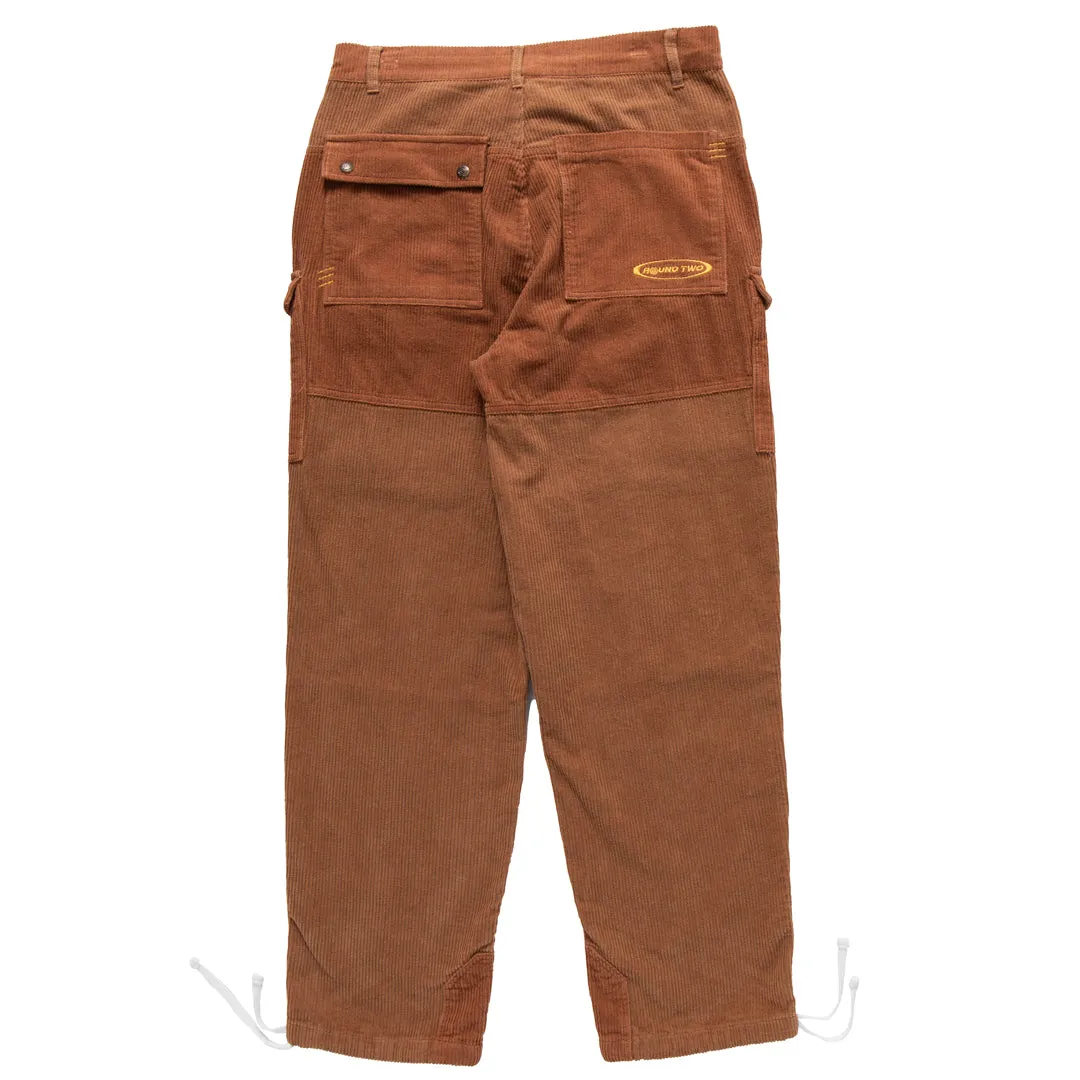 Brown Corduroy Cargo Hiking Pants