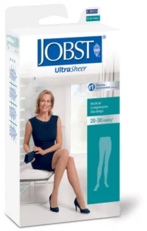 BSN Medical 121513 Jobst Medical Compression Stockings Pantyhose 20-30 mmHg, UltraSheer, Standard Length, Medium Size, Natural Color