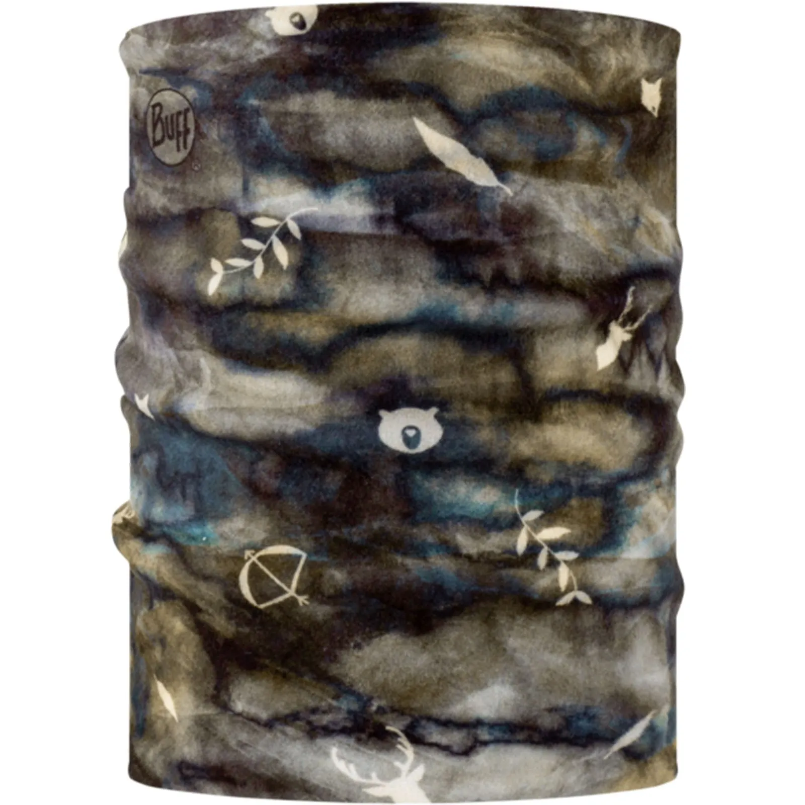 Buff Kids Polar Reversible Tubular Neckwarmer - Khaki
