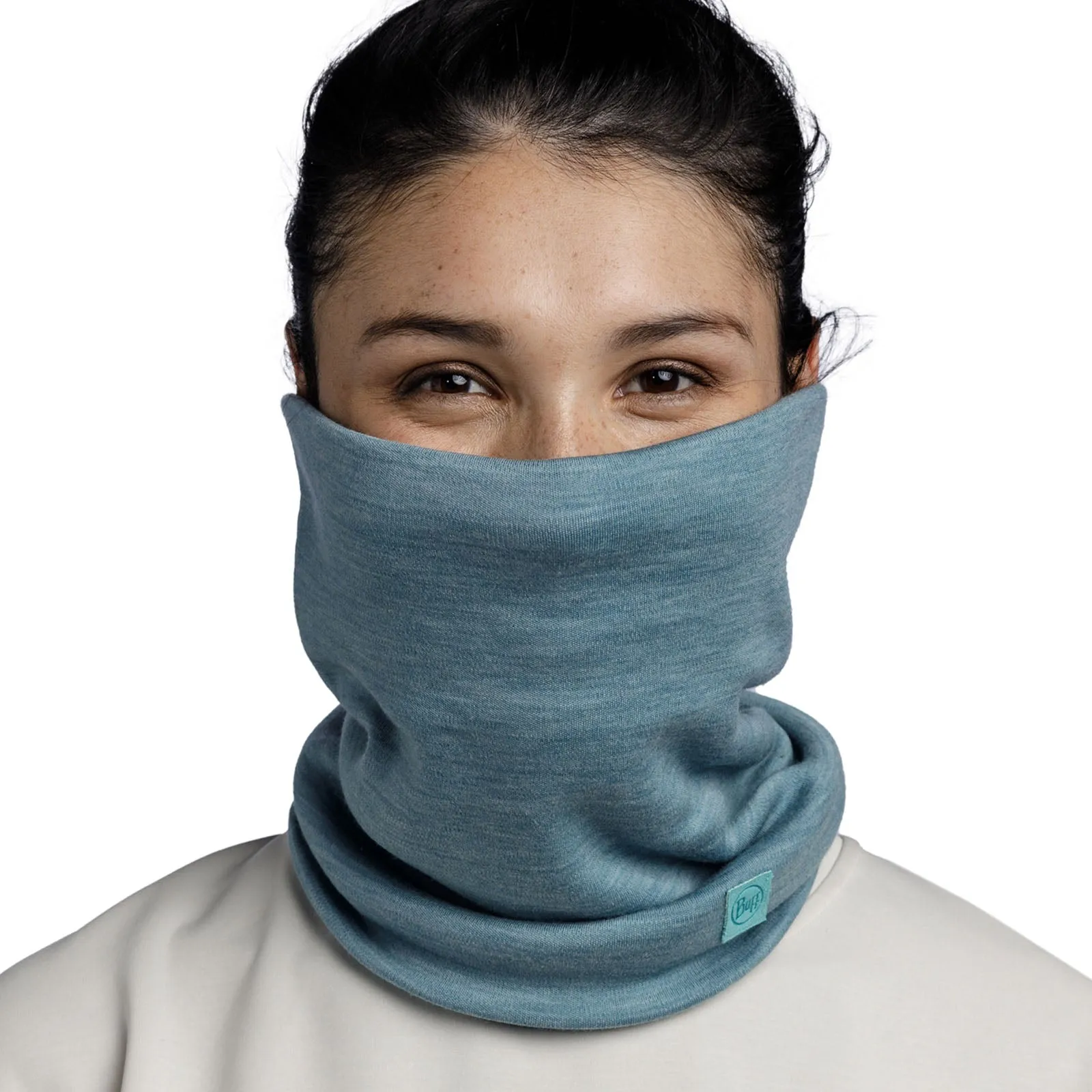 Buff Unisex Merino Wool Heavyweight Tubular Bandana Scarf - Pool