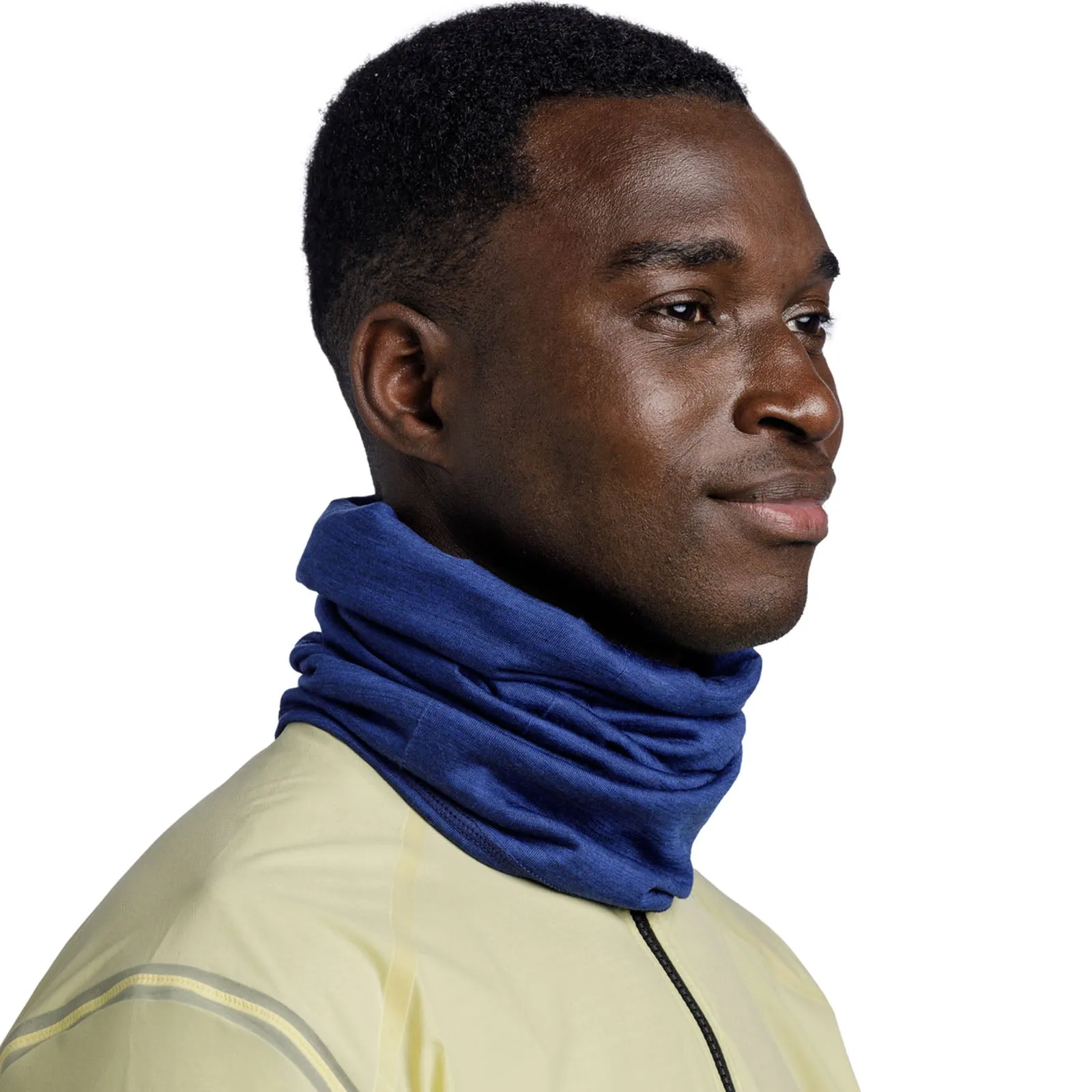 Buff Unisex Merino Wool Lightweight Tubular Bandana Scarf - Cobalt