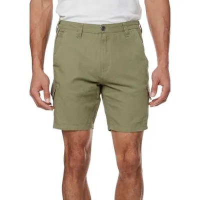 Buffalo David Bitton Men's Linen Twill Havane Cargo 8" Shorts Green 40