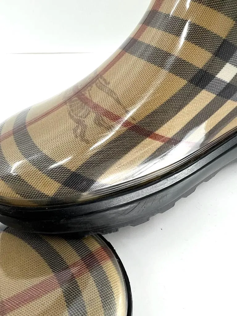 BURBERRY NOVA CHECK RAIN BOOTS