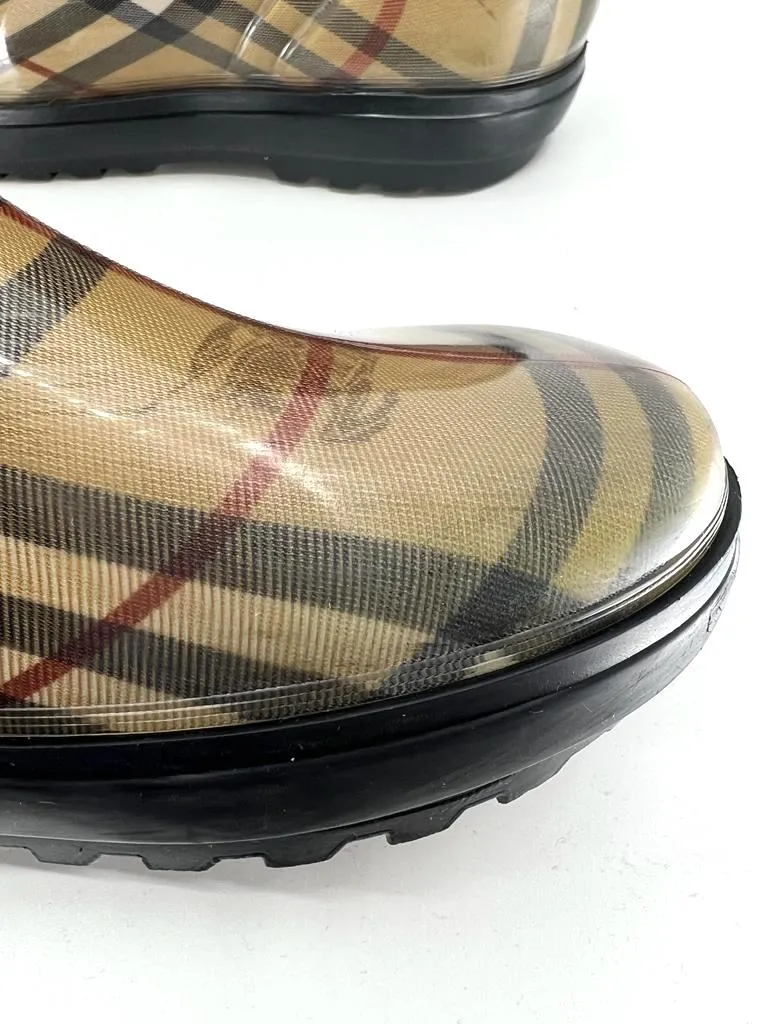BURBERRY NOVA CHECK RAIN BOOTS