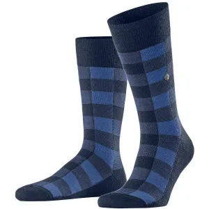 Burlington Buffalo Check Socks - Royal Blue