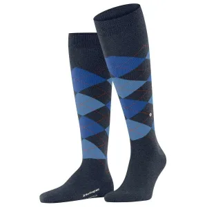Burlington Edinburgh Knee High Socks - Dark Blue Mel