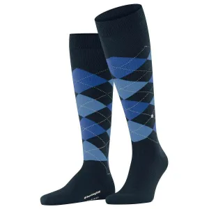 Burlington Edinburgh Knee High Socks - Marine Blue