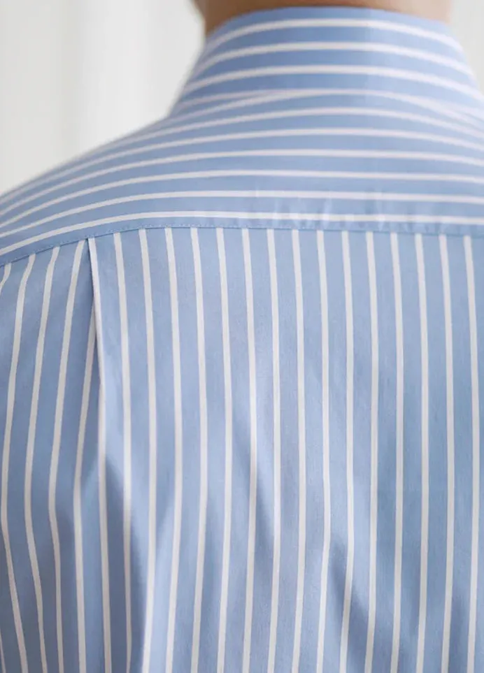Business slim fit striped italian shirt
