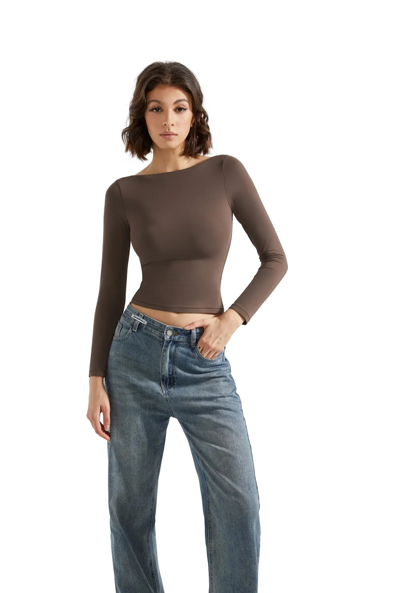 Buttery Soft Boat Neck Shirt - Long Sleeve