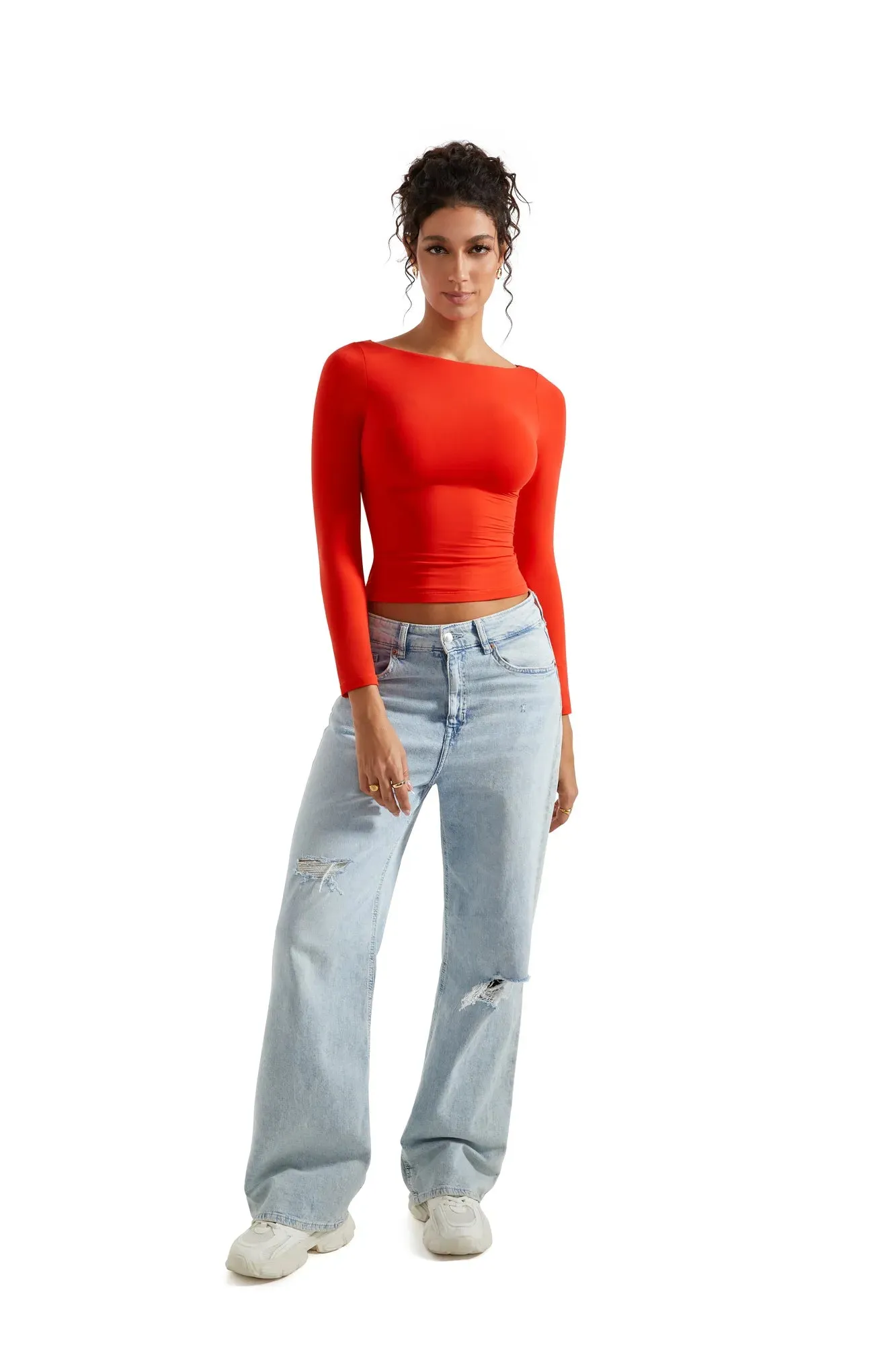 Buttery Soft Boat Neck Shirt - Long Sleeve