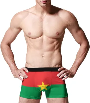 Calculay Macedonia Flag Men's Boxer Briefs Breathable Sports Shorts