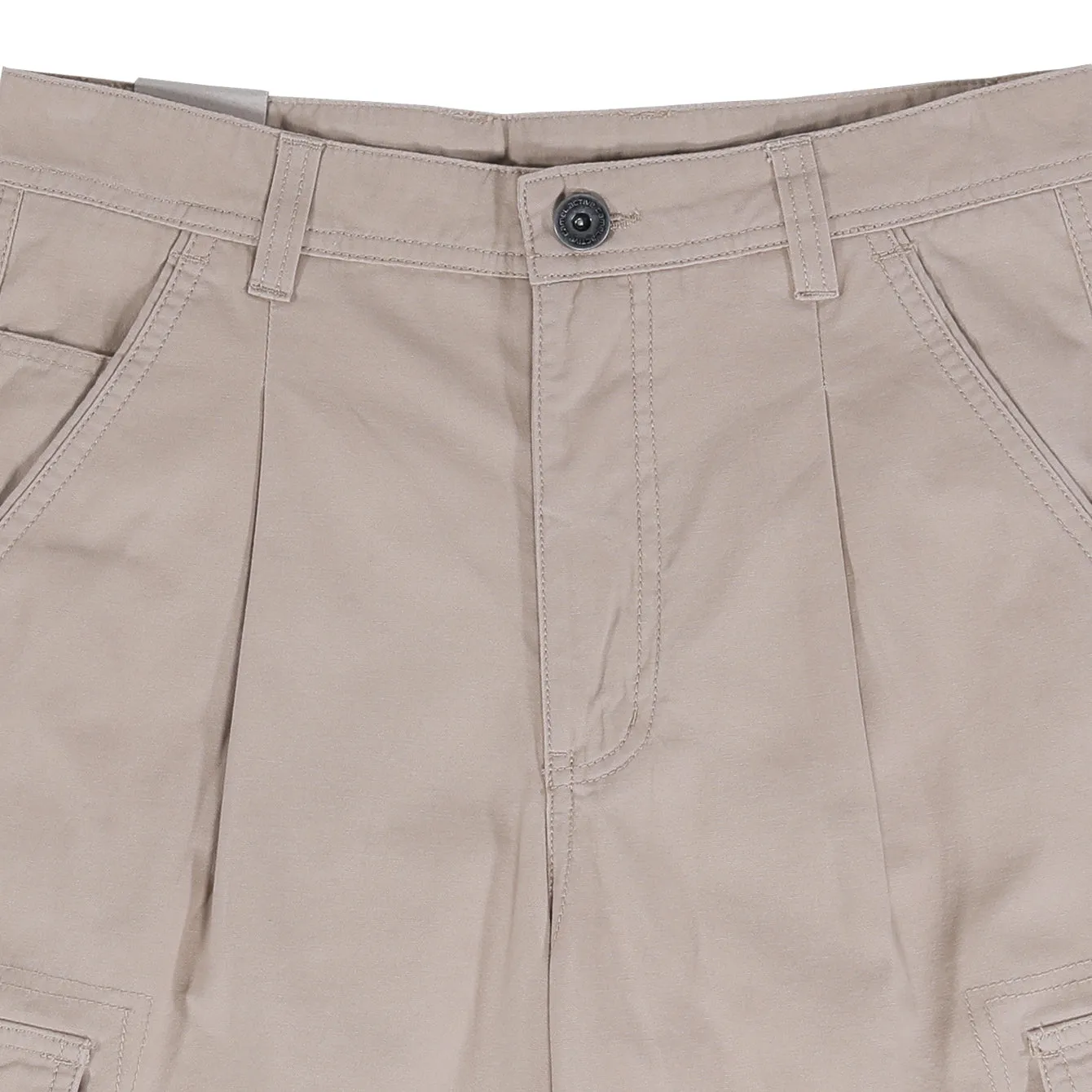 camel active Men Cargo Shorts in Regular Fit with Multipockets in 3 Colours Solid Cotton