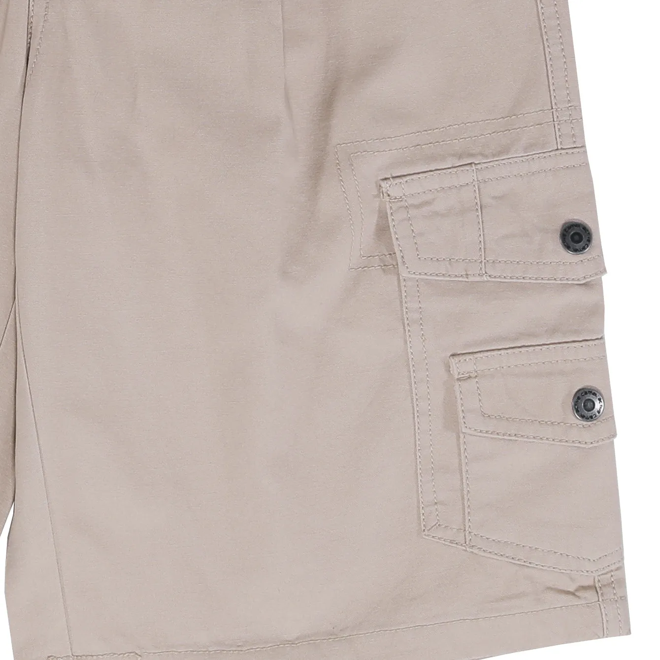 camel active Men Cargo Shorts in Regular Fit with Multipockets in 3 Colours Solid Cotton
