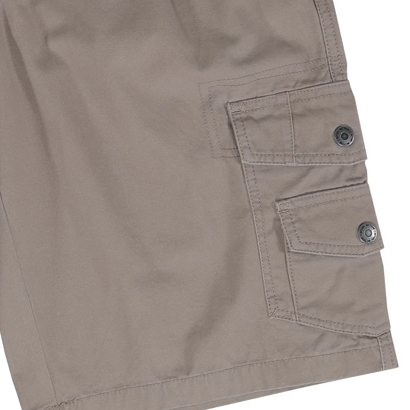 camel active Men Cargo Shorts in Regular Fit with Multipockets in 3 Colours Solid Cotton