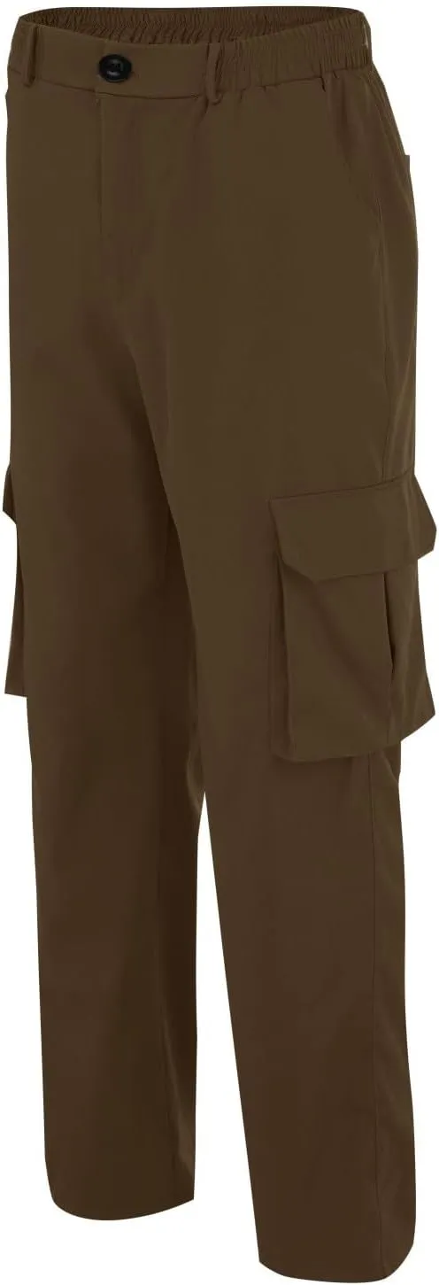 Camo Cargo Pants for Men Loose Fit Casual Lightweight Straight Cargo Sweatpants with Pockets Outdoor Hiking Joggers