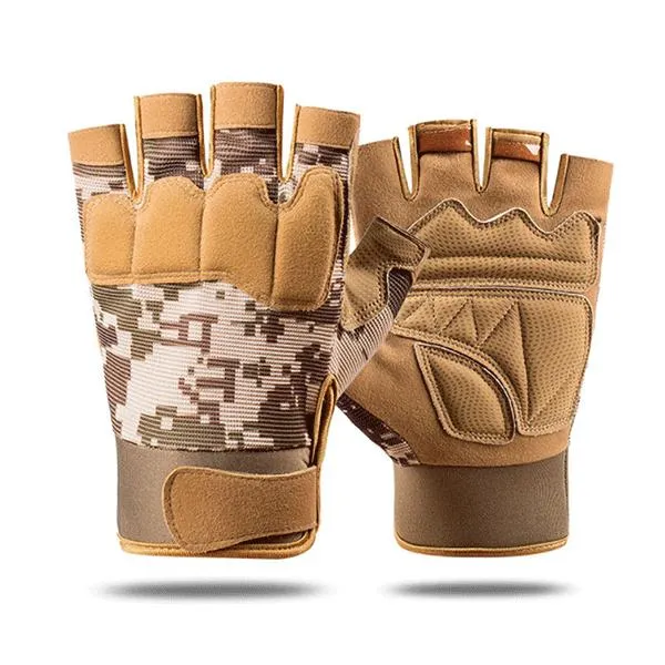 CAMO HALF FINGER GLOVES