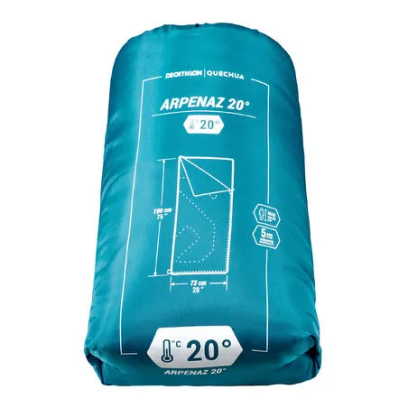 Camping sleeping bag arpenaz 20°