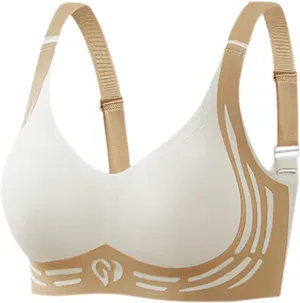 Caralush Pushup Bra, Lifting Bras for Sagging Breasts Super Gather Bra Wireless Push-Up Bra for Women Everyday Women's Wireless Bra with Seamless Smooth Comfort Wirefree T Shirt Bra Large