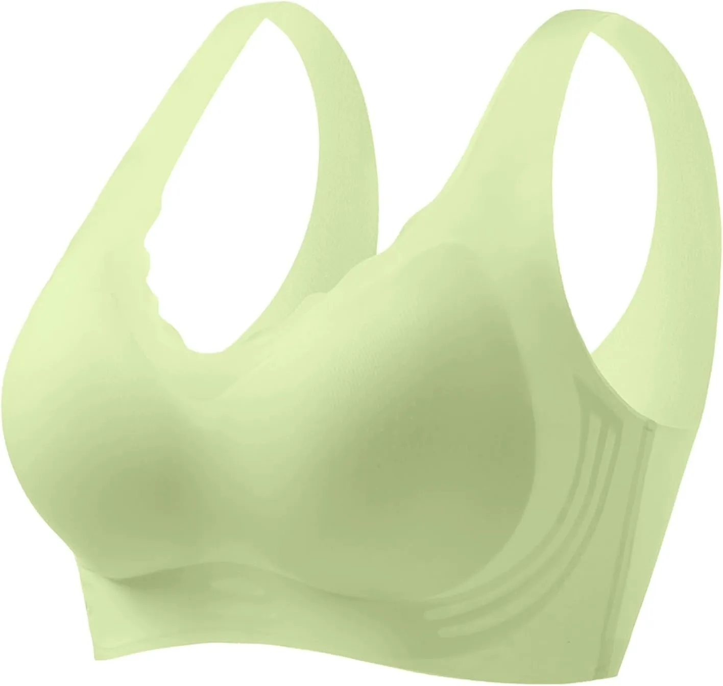 Caralush Pushup Bra, Lifting Bras for Sagging Breasts Super Gather Bra Wireless Push-Up Bra for Women Everyday Women's Wireless Bra with Seamless Smooth Comfort Wirefree T Shirt Bra XX-Large