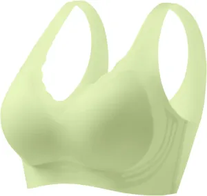 Caralush Pushup Bra, Lifting Bras for Sagging Breasts Super Gather Bra Wireless Push-Up Bra for Women Everyday Women's Wireless Bra with Seamless Smooth Comfort Wirefree T Shirt Bra XX-Large