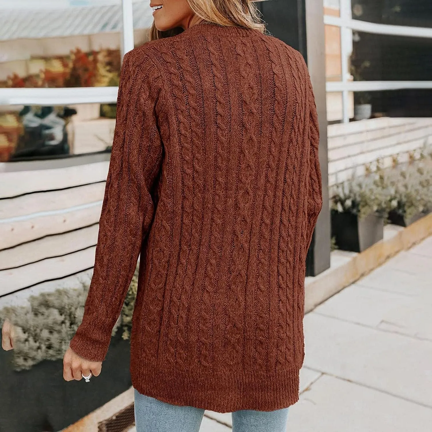 Cardigan Sweaters for Women Lightweight Funny Button Vest Lightweight Long Sleeve Button Vest Family Trendy Vest