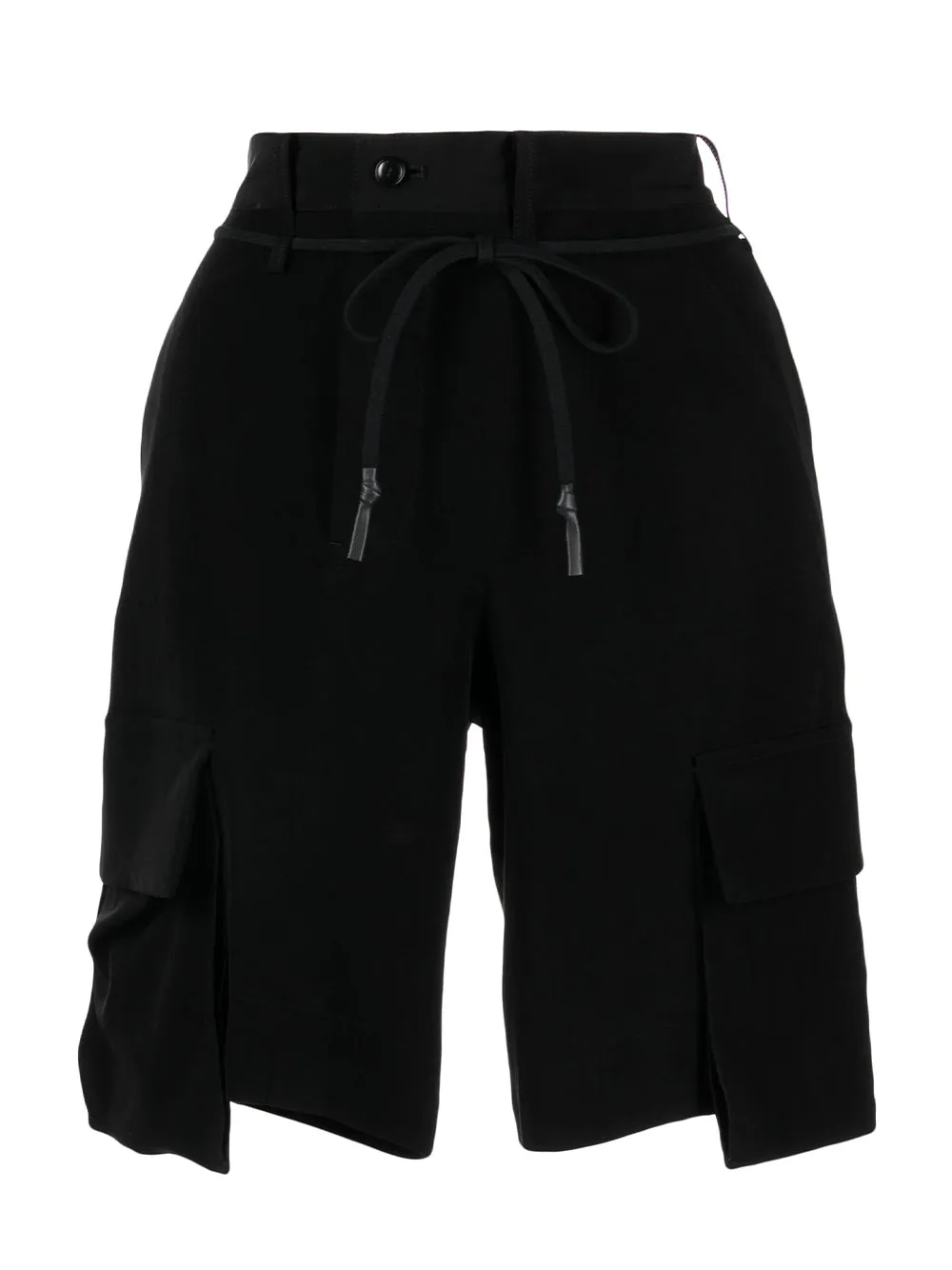Cargo Pocket Cotton Shorts (Black)