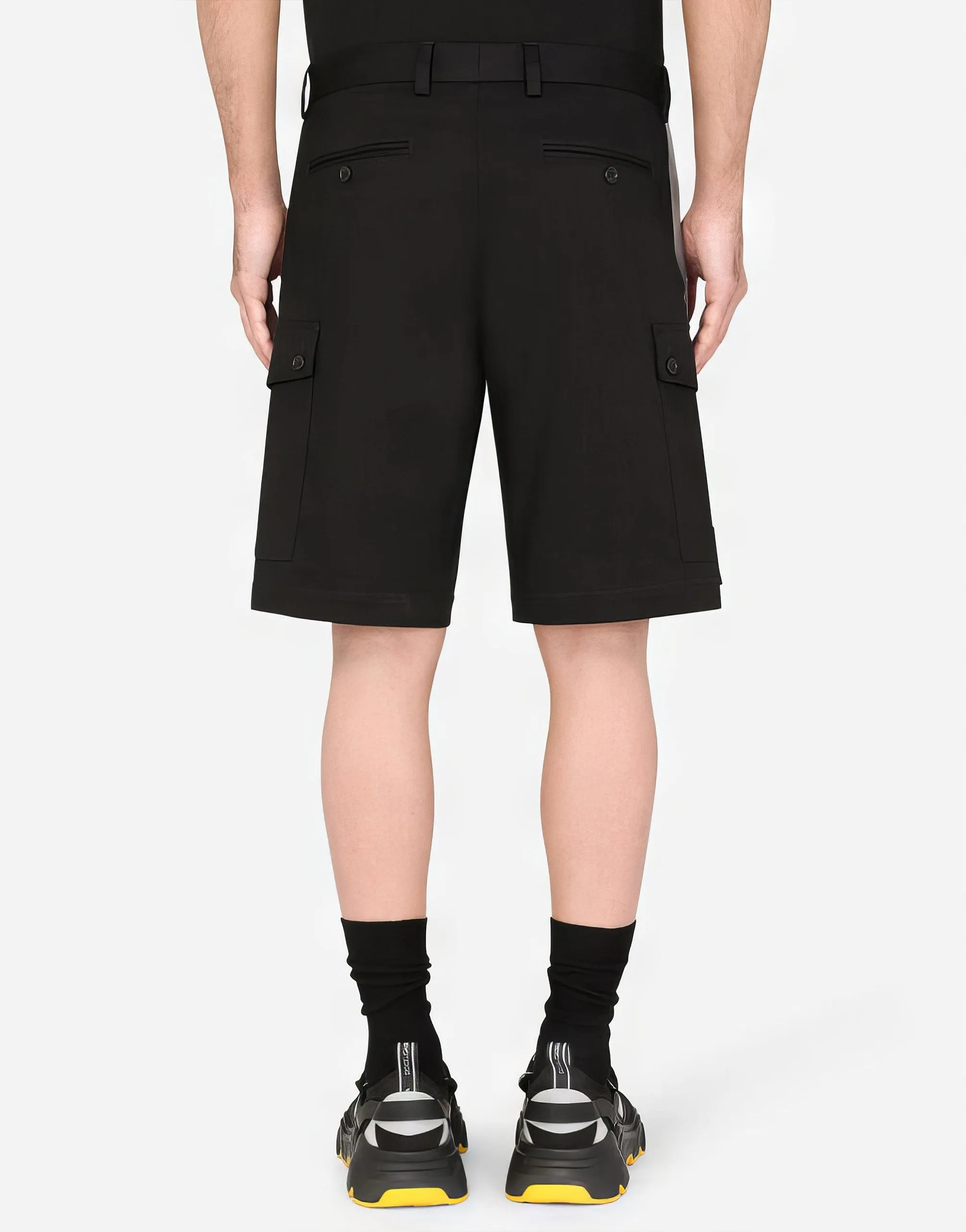 Cargo-Style Stretch Jogging Shorts