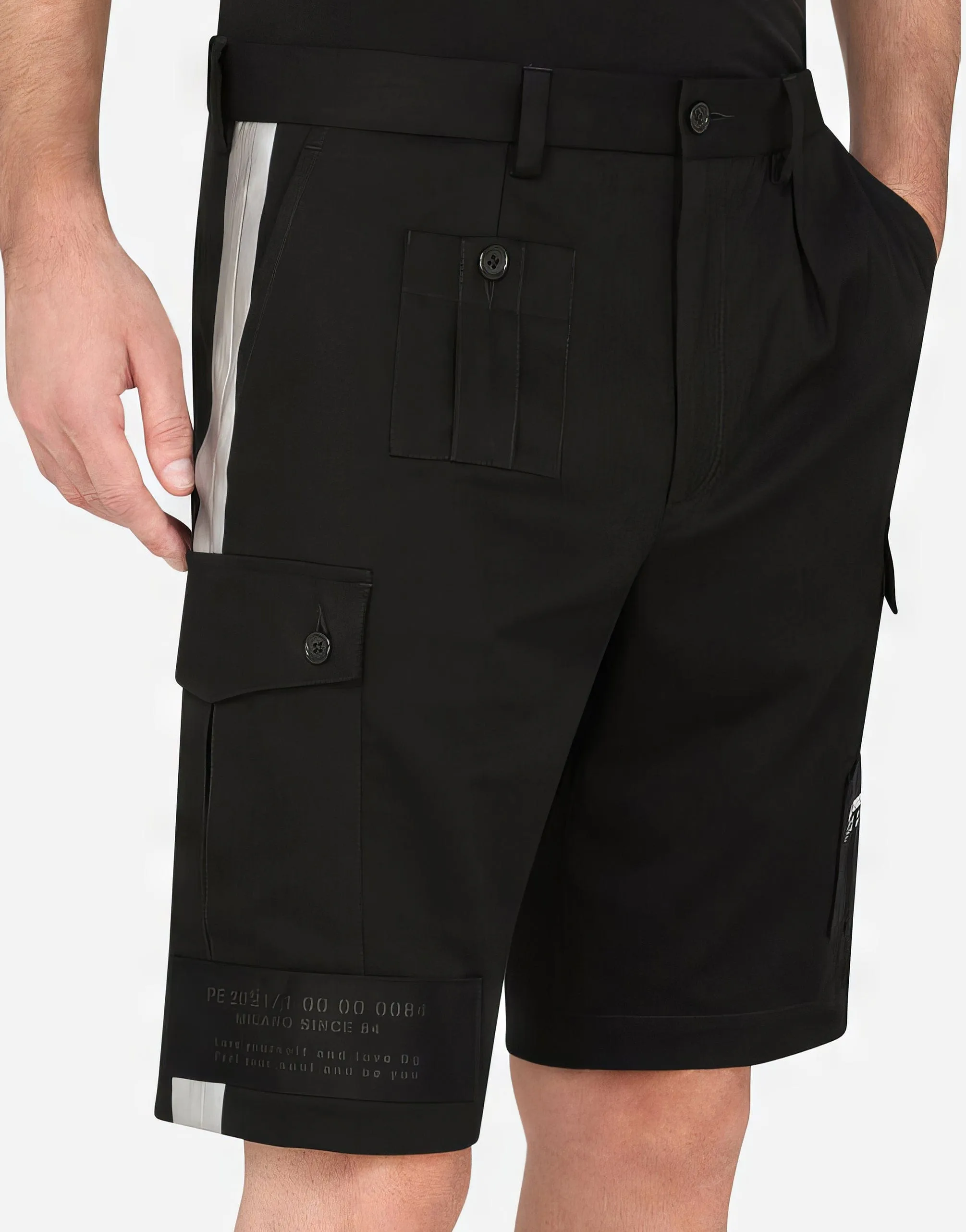 Cargo-Style Stretch Jogging Shorts