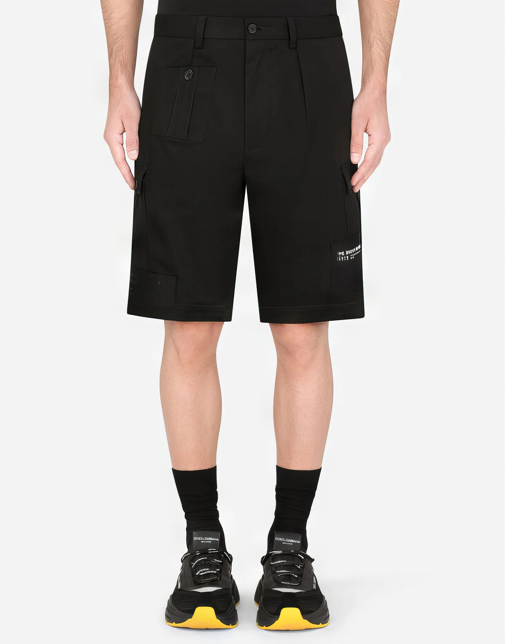 Cargo-Style Stretch Jogging Shorts