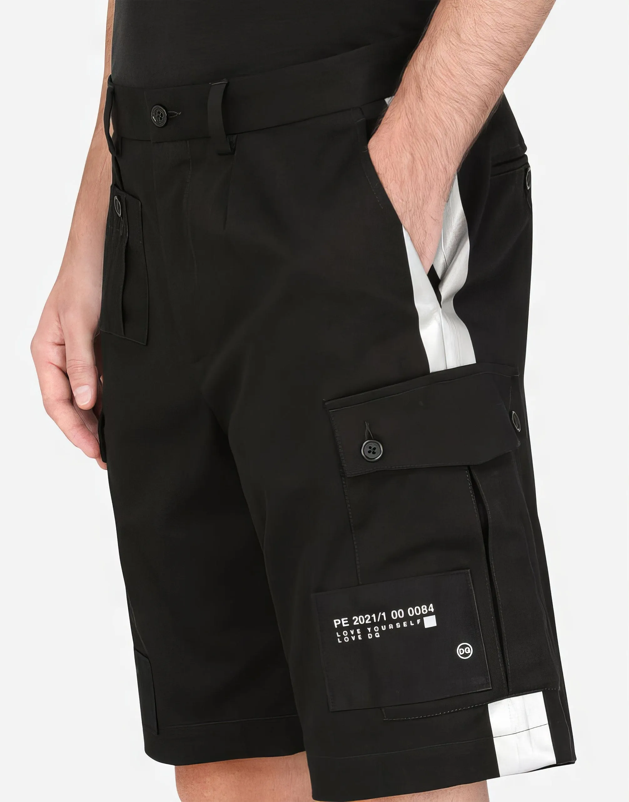 Cargo-Style Stretch Jogging Shorts