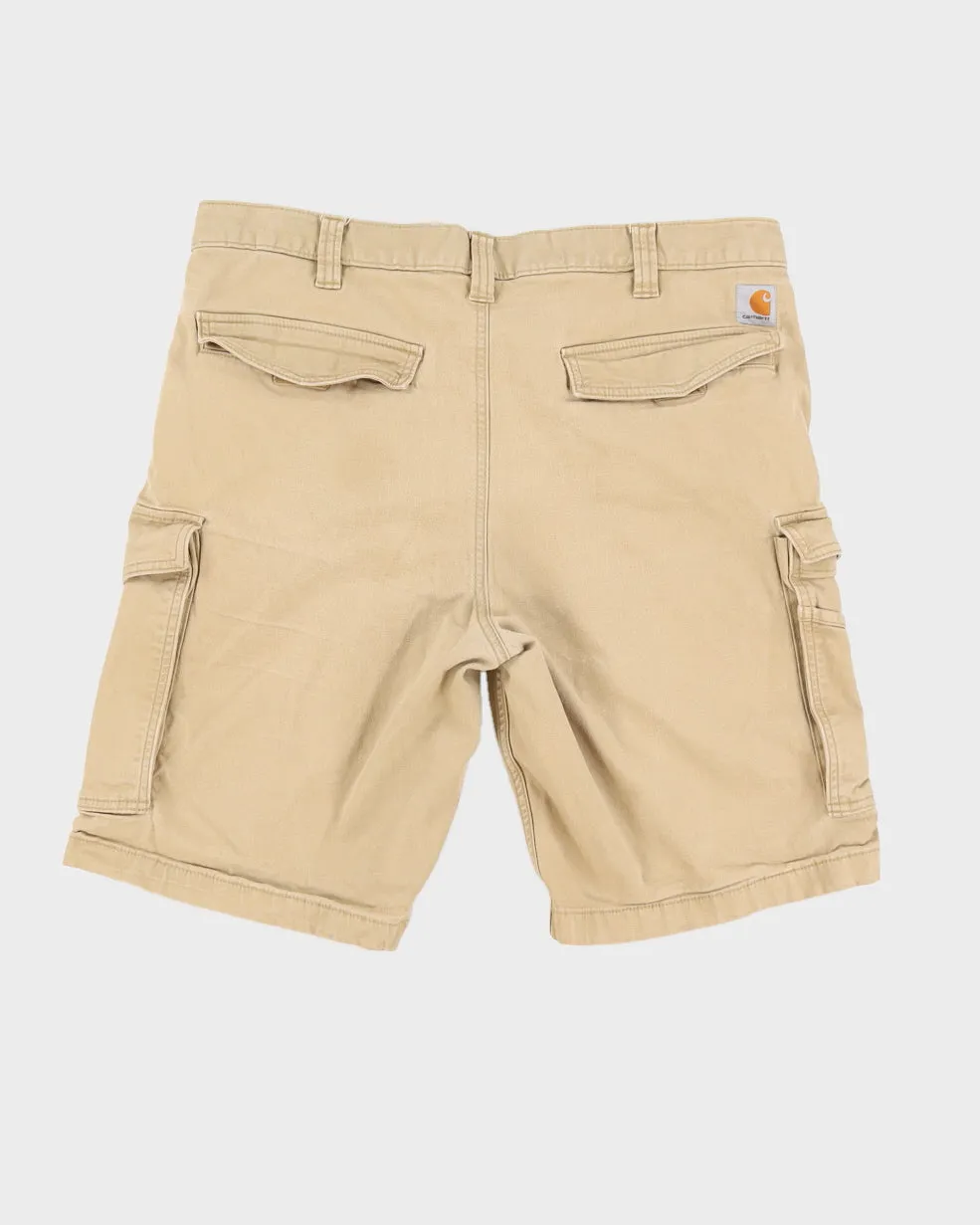 Carhartt Beige Relaxed Fit Cargo Shorts - W38