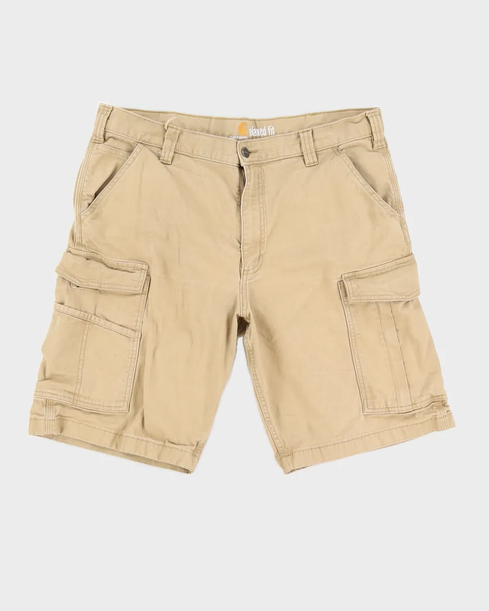 Carhartt Beige Relaxed Fit Cargo Shorts - W38