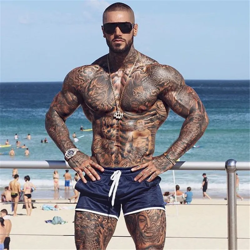 Casual Breathable Joggers/Boardshorts with Mesh