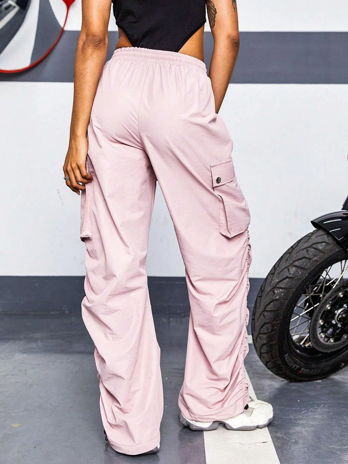Casual Waist Pocket Cargo Pants