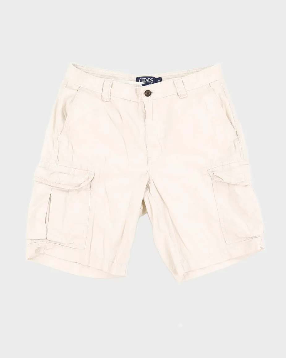 Chaps Cream Cargo Shorts - W33