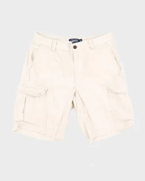 Chaps Cream Cargo Shorts - W33